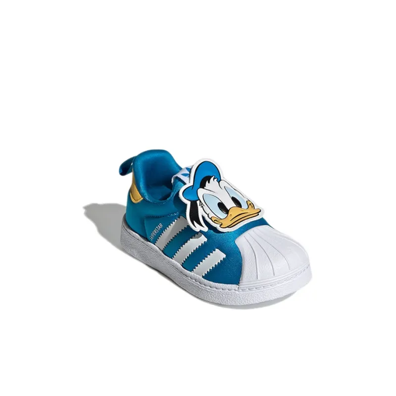 Disney x Adidas Originals 360 Abrasion Resistant Low Top Kids' Skateboarding Shoes Blue Children Aged 3 7 Years Old-2
