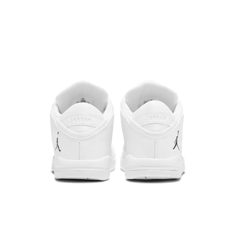 Jordan Flight Origin 4 Low Top Children's Basketball Shoes White Children Aged 3 7 Years Old-4