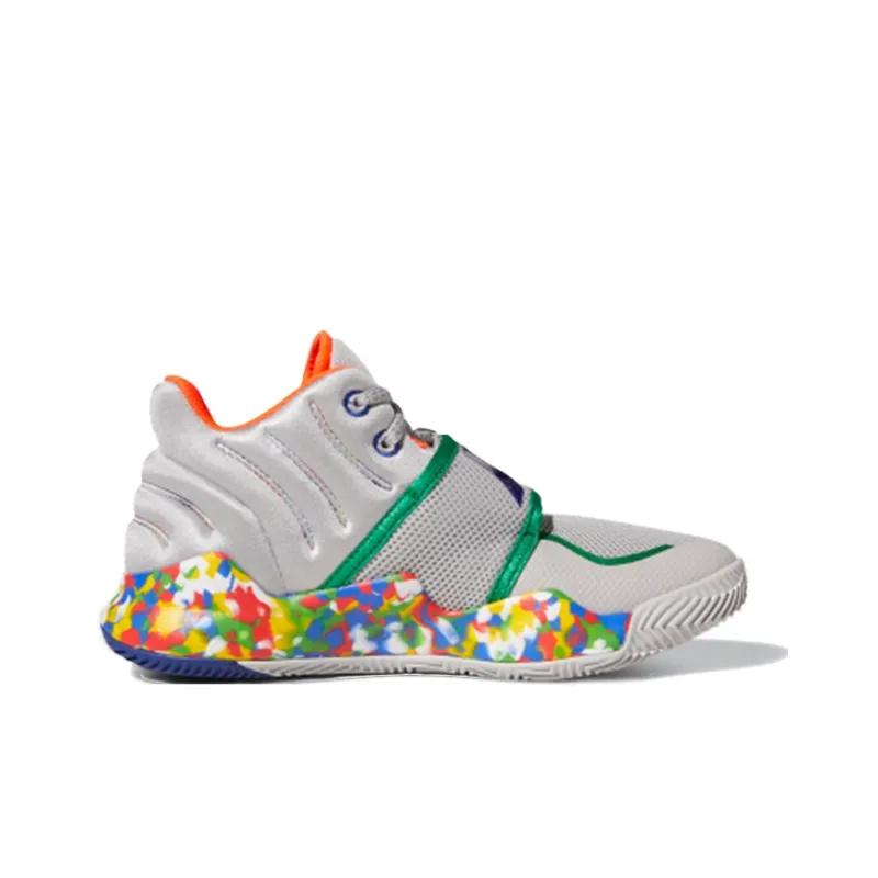 Adidas Deep Threat Anti-Slip And Wear-Resistant Breathable Low-Top Children's Basketball Shoes Teenagers-1