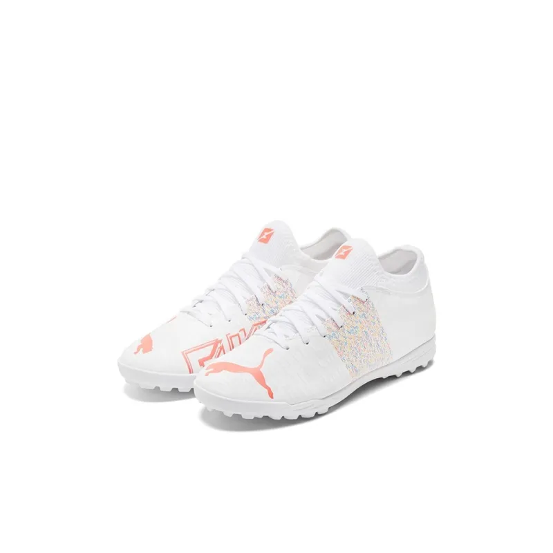 PUMA FUTURE Z 4.1 Future Tt Slip Resistant Cushioning Abrasion Resistant Lightweight Low Top Soccer Shoes White Kids'-2
