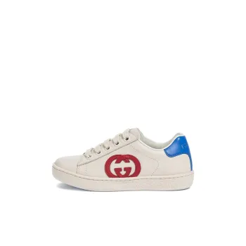 GUCCI Kids Logo Patch Low-top Sneakers