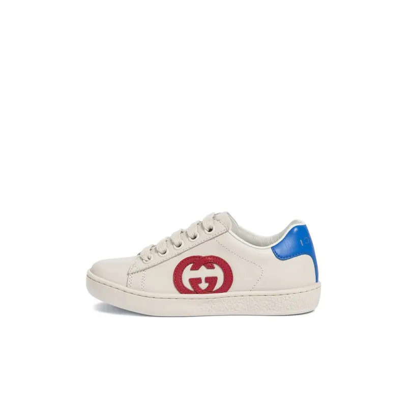 GUCCI Kids Logo Patch Low-top Sneakers-0