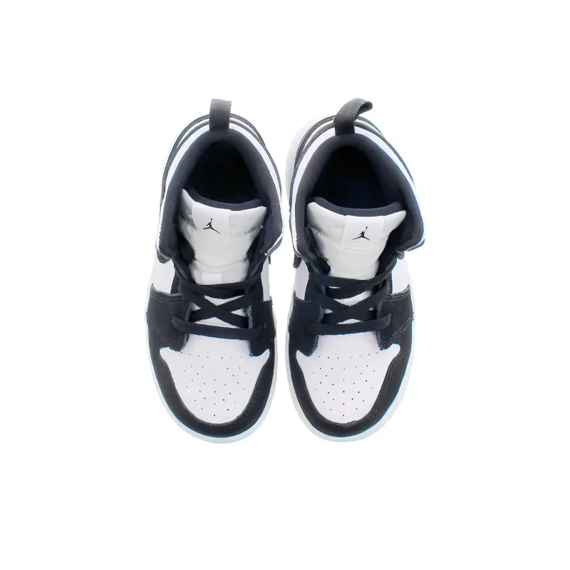 Jordan 1 Mid White Black Teal Tint TD-3