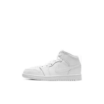 Jordan 1 Mid PS Triple White 2020