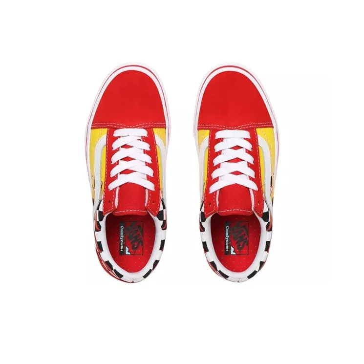 Vans Comfycush Anti Slip Wear Resistant Low Top Skateboard Shoes Flame Teenagers-3