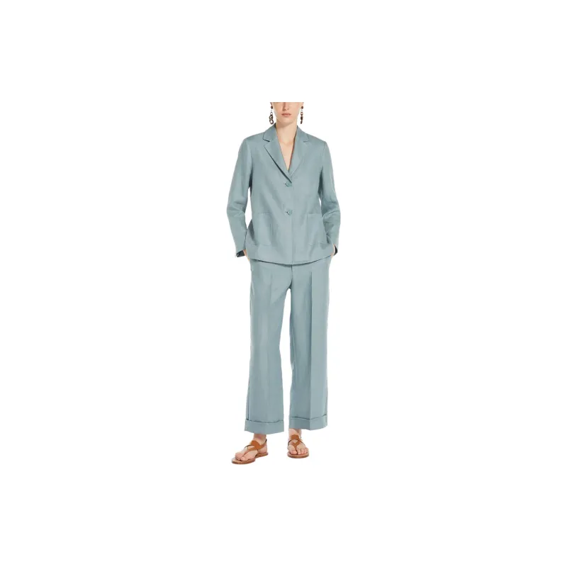 'S MAX MARA Dosalix Linen Palazzo Pants-1