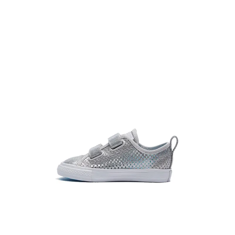 Converse Chuck Taylor All Star Low Top Skateboard Shoes Silver Infant And Toddler-0