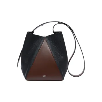 MaxMara Deer-Print Calfskin Bucket Bags Crossbody Bag Shoulder Bag Medium Size Women's Hazelnut Brown