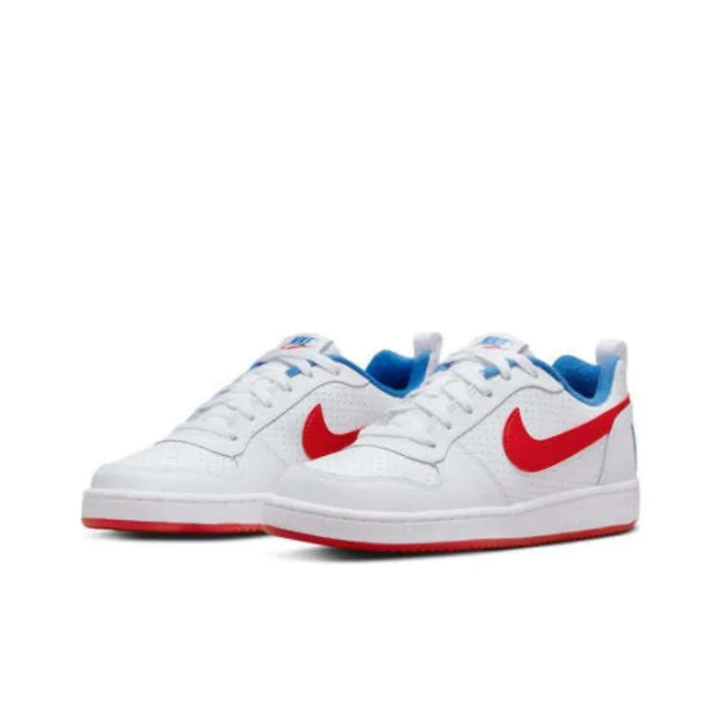 Nike Court Borough Low White Blue Red GS-3