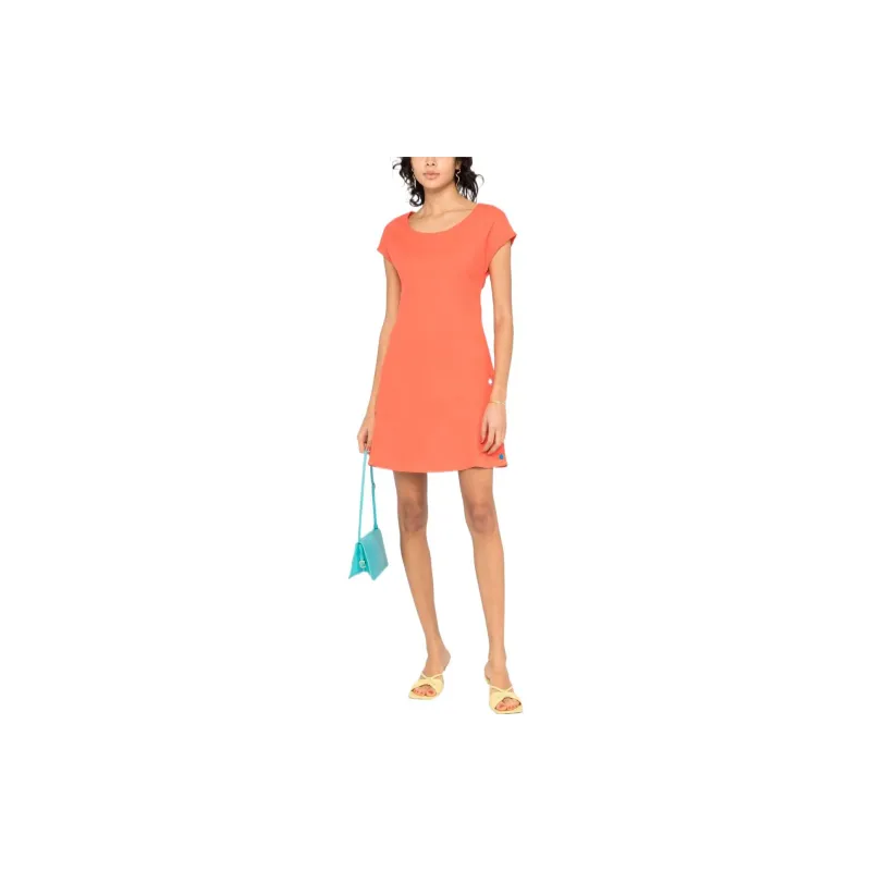 MOSCHINO Short-Sleeved Dresses Women's Orange-1