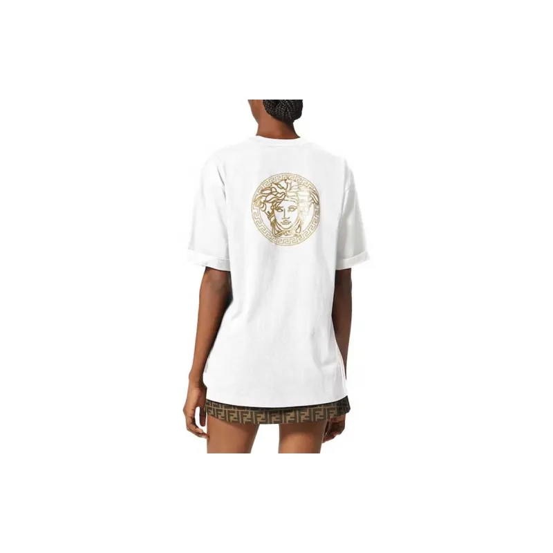 Fendi X VERSACE T-Shirts Women's White-5