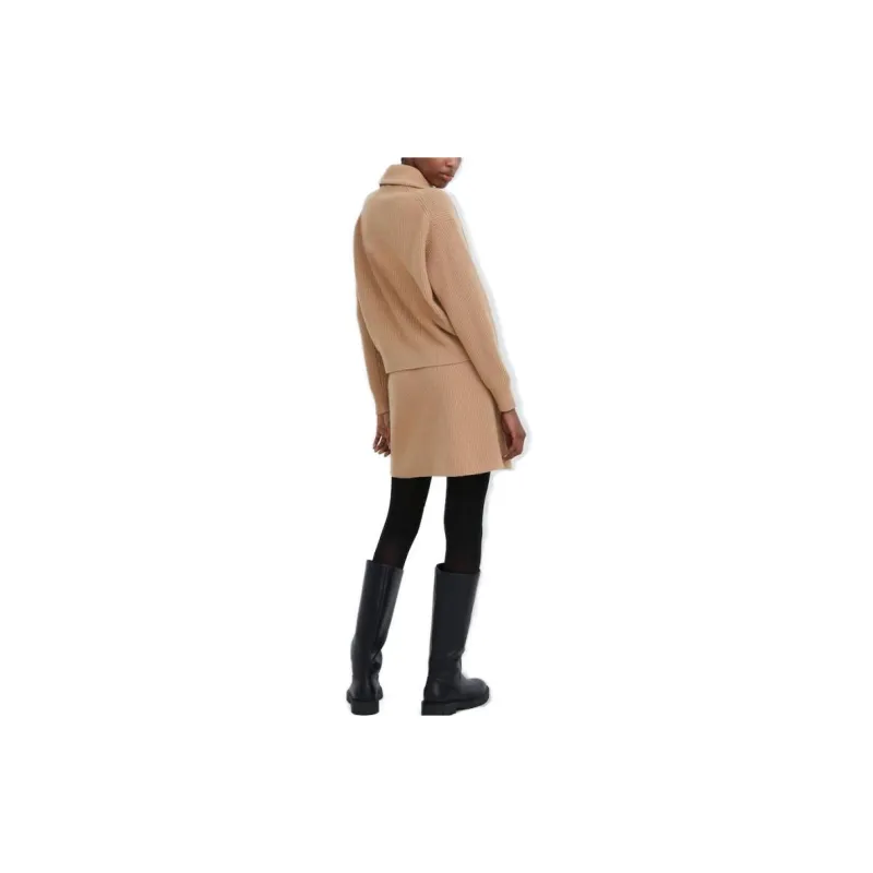UNIQLO X Clare Waight Keller Co-branded Collection Casual Short Skirts Women's Dark Beige-3