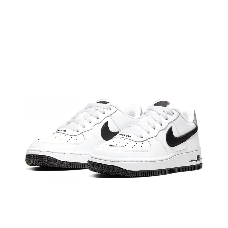 Nike Air Force 1 Low '07 LV8 White Black Mini Swoosh GS-2
