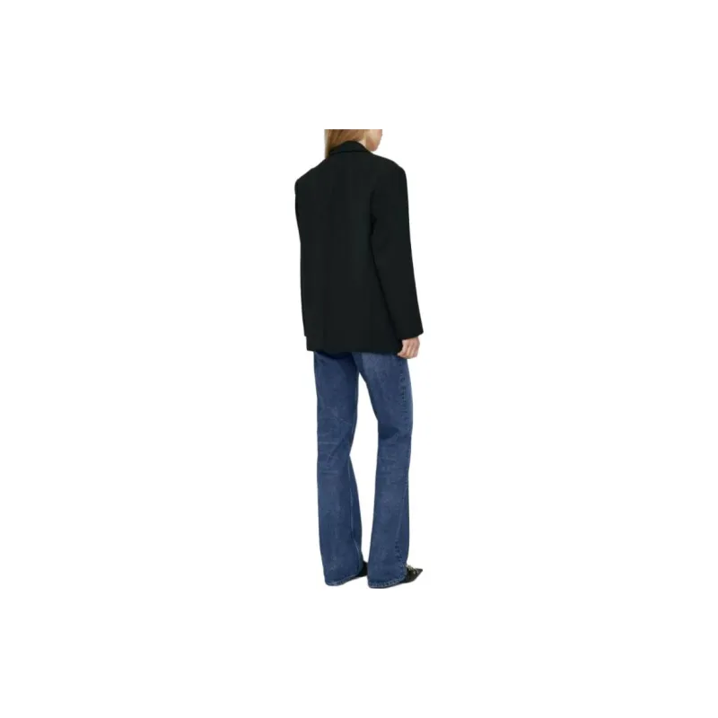 Anine Bing Quinn Single Breasted Oversized Blazer-2