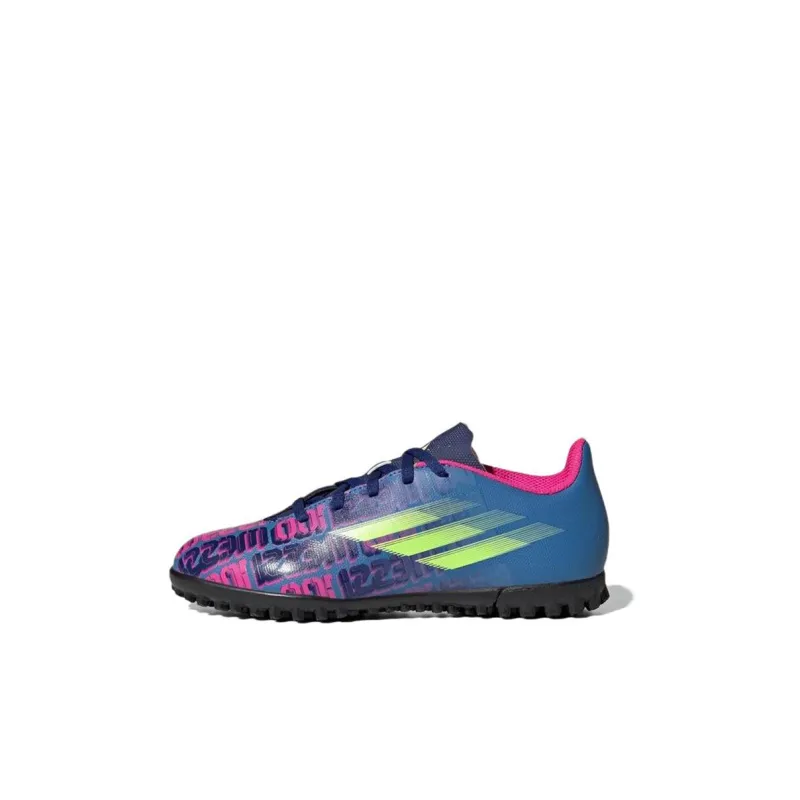 Adidas Messi Messi.4 K Anti Slip Wear Resistant Low Top Kids' Soccer Shoes Red Blue Kids'-0