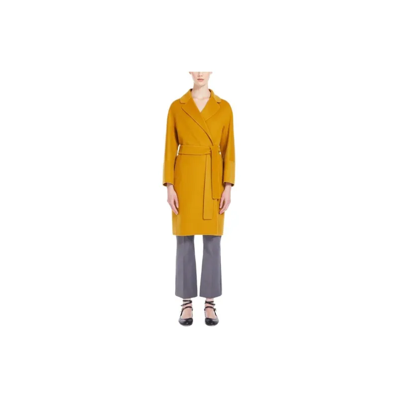 'S MAX MARA Belted Long Sleeved Coat-1