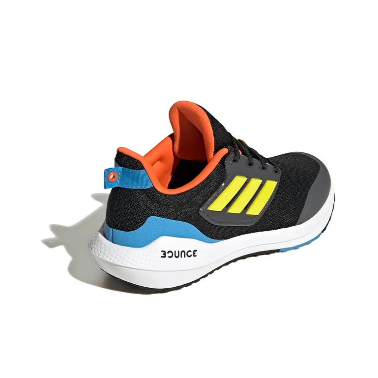 Adidas EQ21 Run 2.0 J Comfortable Low-Top Kids' Running Shoes Black Yellow Teenagers-3