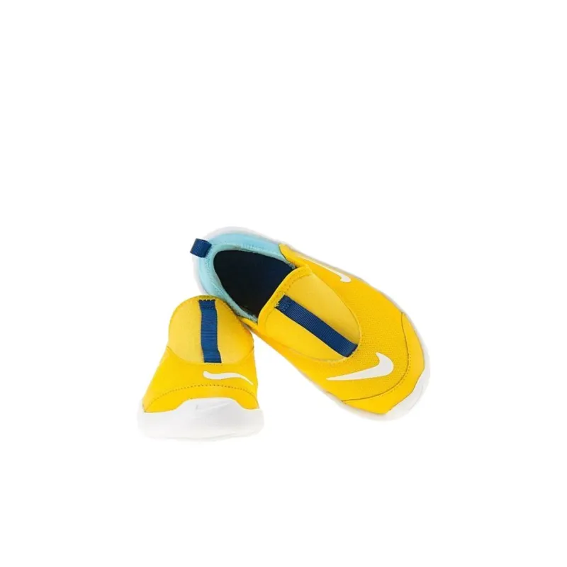 Nike Lil' Swoosh Low Top Running Shoes Yellow Blue Infant And Toddler-4