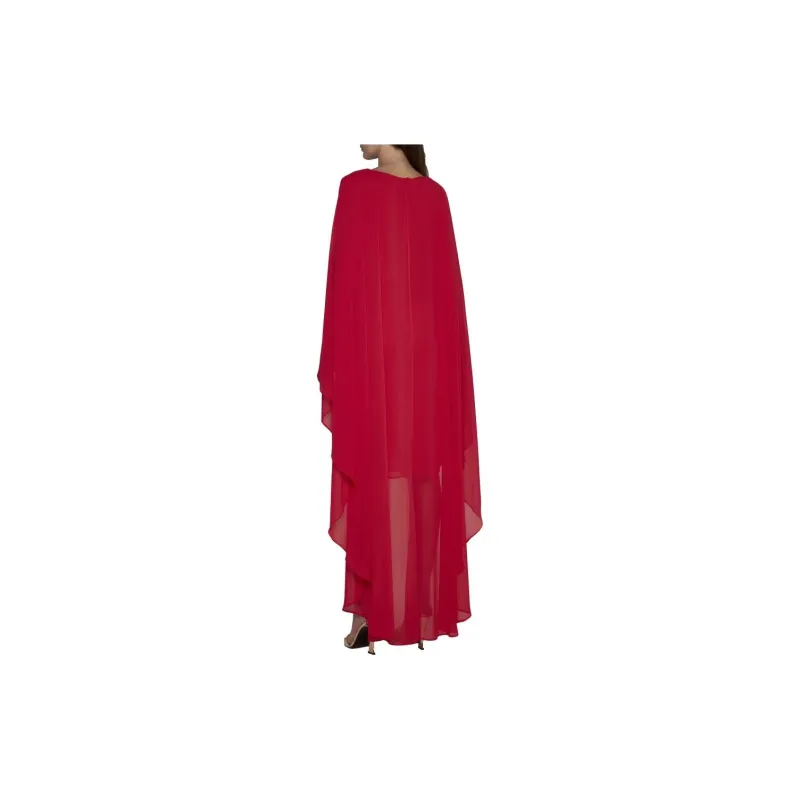 Talbot Runhof Long-Sleeved Dresses Women's Red-2