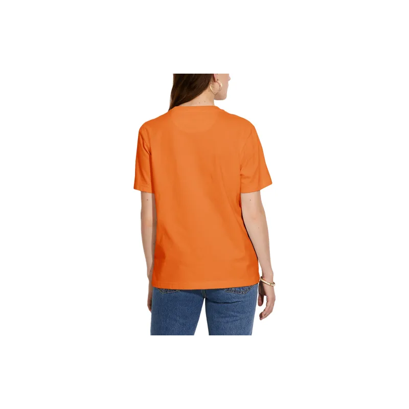 COACH T Shirt Women's Orange Red-2
