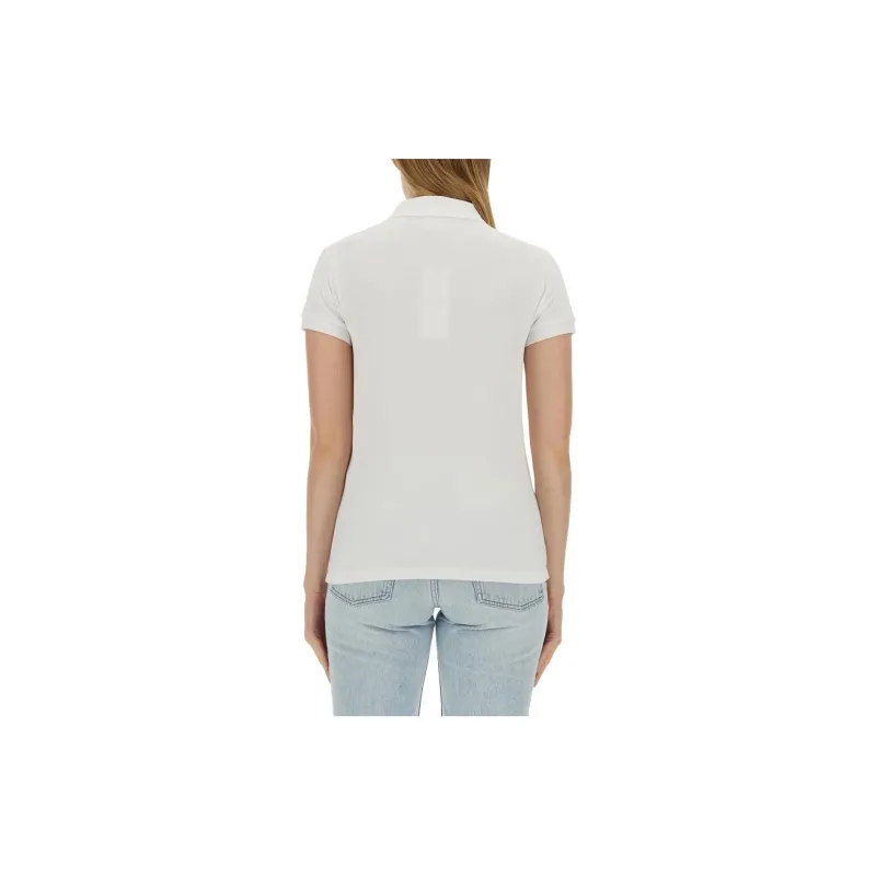 Maison Kitsune Handwriting Short Sleeved Polo Shirt-2