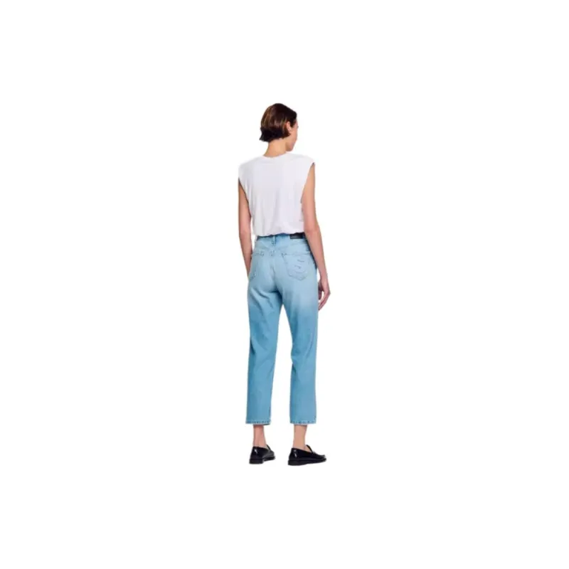Sandro Logo-embroidered Jersey Crop Top-1