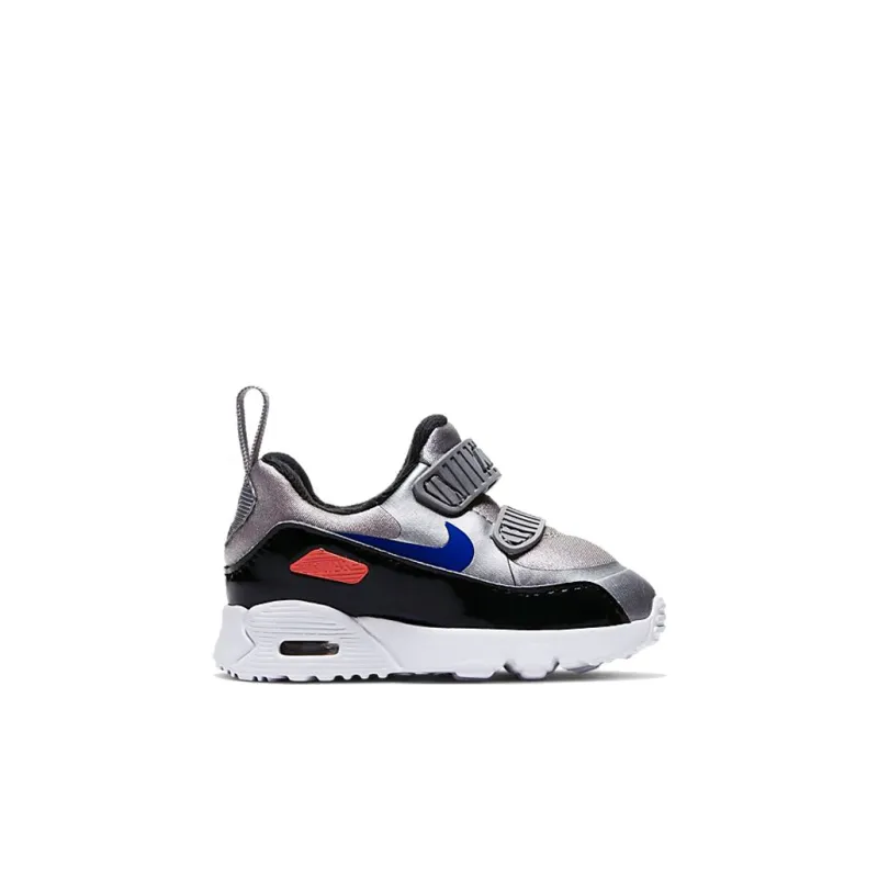 Nike Air Max Tiny 90 Shock Absorbers Low Top Running Shoes Metallic Silver Infant And Toddler-1