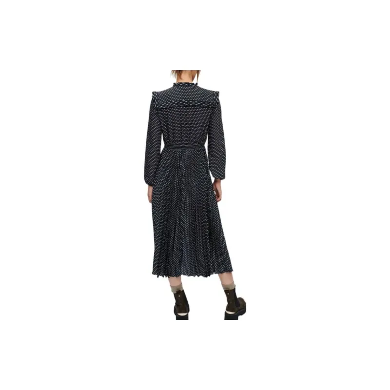 Maje Long-Sleeved Dresses Women's Black-3