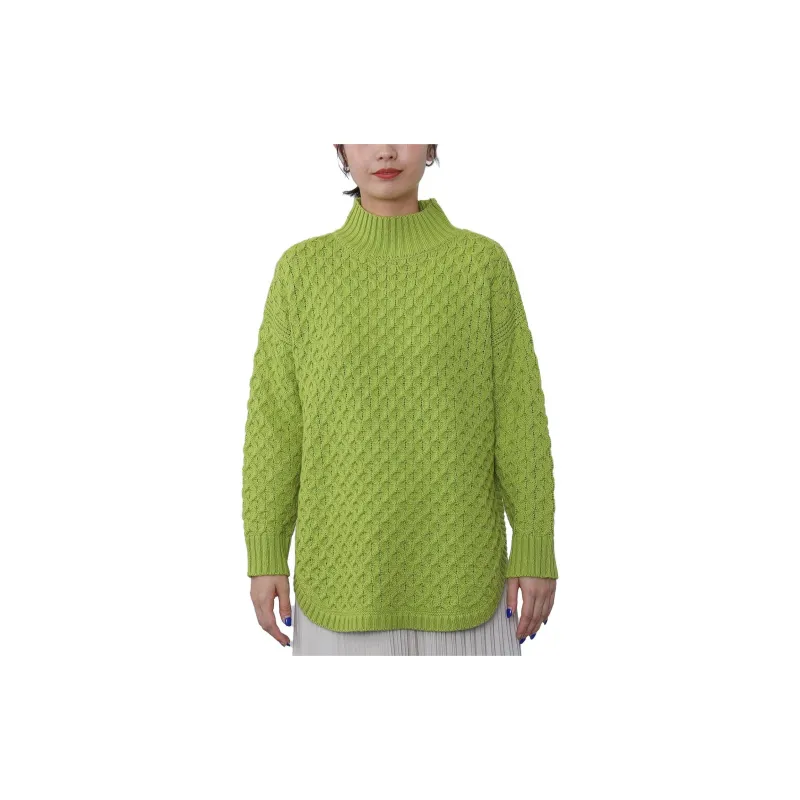 Beams HEART Sweater Women's Pistachio Green-1