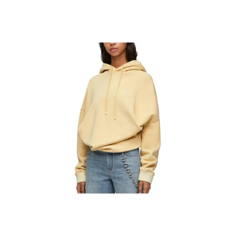 LOEWE Draped Hoodie Light Grey-10