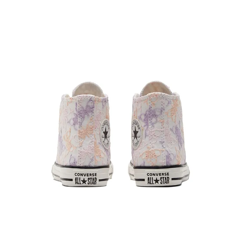 Converse Chuck Taylor All Star Anti Slip Wear Resistant High Top Canvas Shoes Pink Purple Children Aged 3 7 Years Old-4