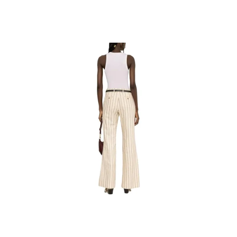Golden Goose SS23 Casual Pants Women's Ecru-1