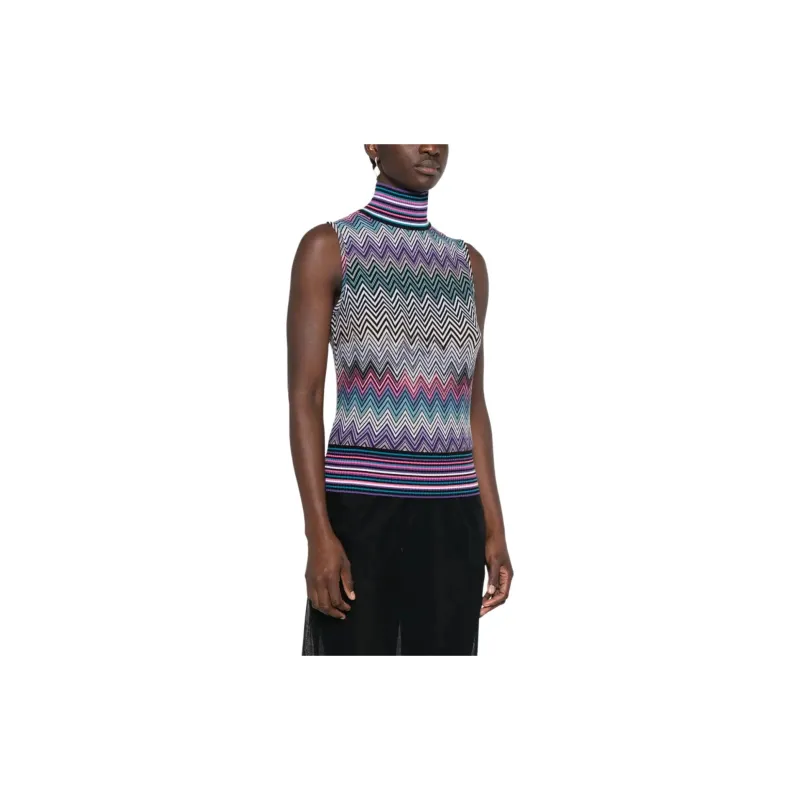 MISSONI Zigzag woven Knitted Tank Top-4