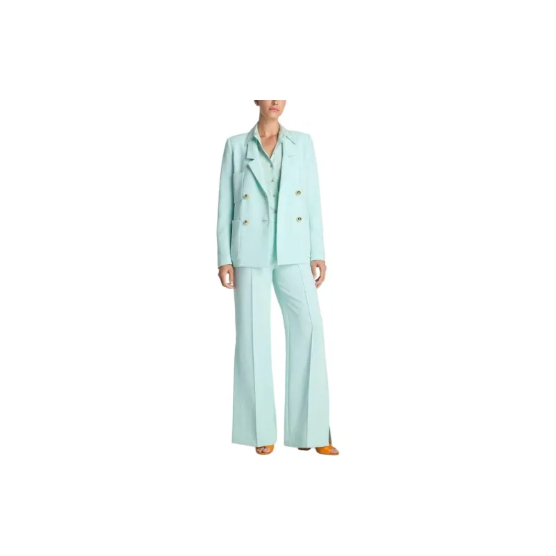 St. John Side-slit Wide-leg Trousers-1