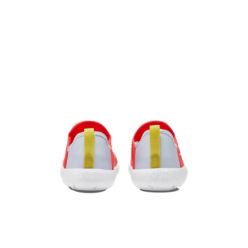 Nike Lil' Swoosh Bright Crimson Low Top Sports Casual Shoes Orange Gray Infant And Toddler-4