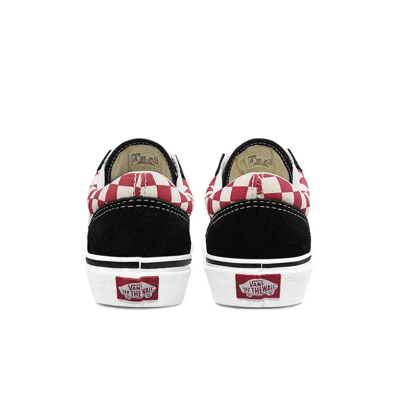 Vans Old Skool   Kids 'Checkerboard - Black Red'-4