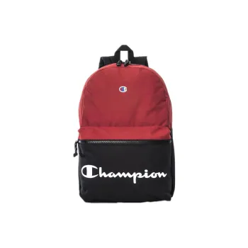 Champion Fabric Backpack Regular Unisex Red Patchwork