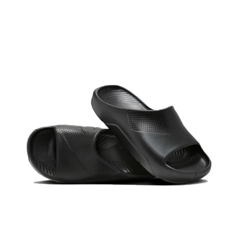 Jordan Post Silde Cushioning And Breathable Kids' Slippers Black Teenagers-2