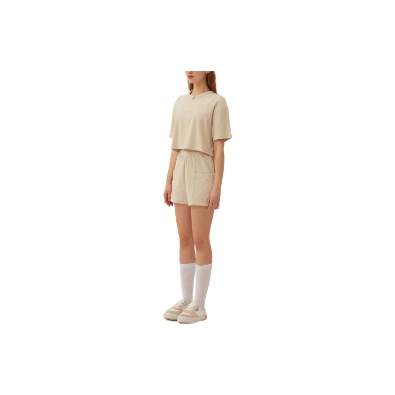 Kirsh SS22 Straight T-Shirt Women's Beige-2
