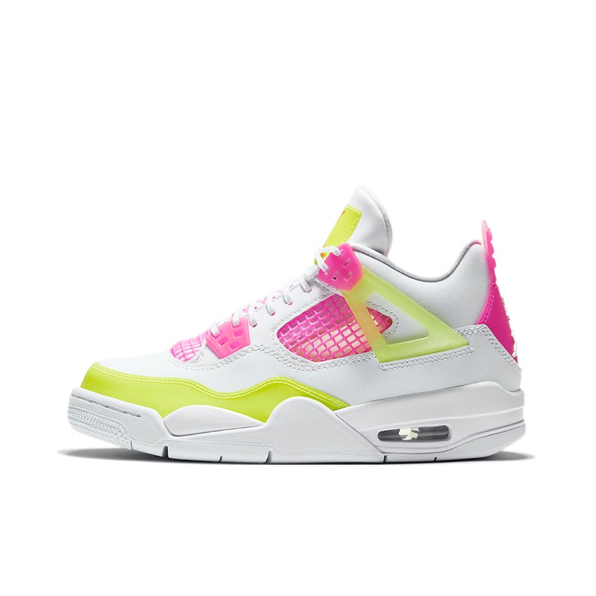 Jordan 4 Retro White Lemon Pink GS - POIZON
