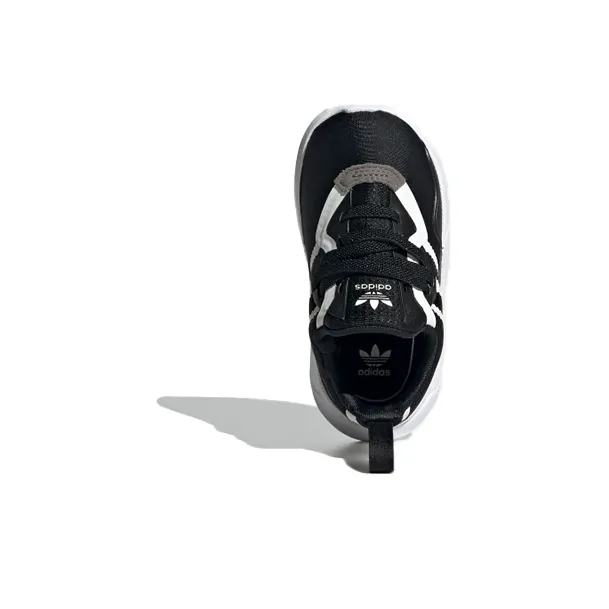 Adidas Originals Flex Collection Breathable Low Top Toddler Shoes Black White Gray Infant And Toddler-4