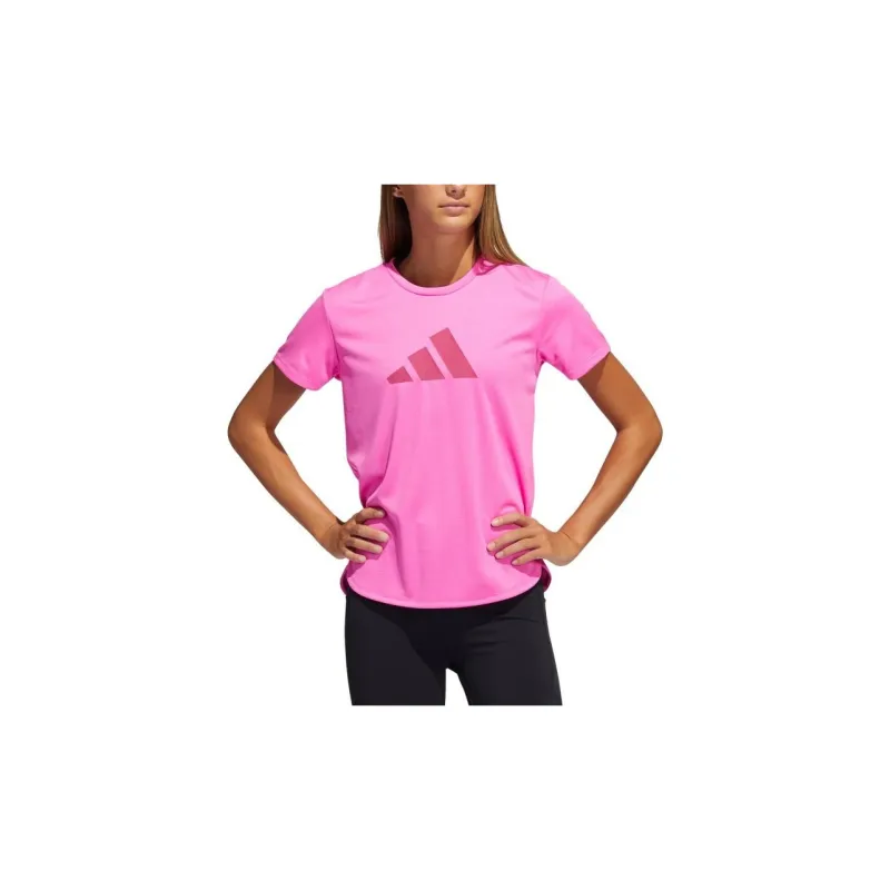 Adidas T-Shirts Women's Rose Red-4