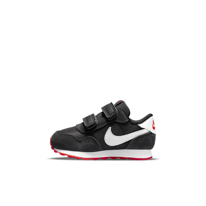 Nike MD Valiant Low Top Toddler Shoes Black White Red Infant And Toddler-0