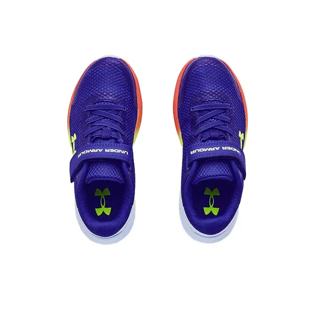Under Armour Surge 2 Cushioning Wear-Resistant Low-Top Running Shoes Blue BP Children Aged 3-7 Years Old-3