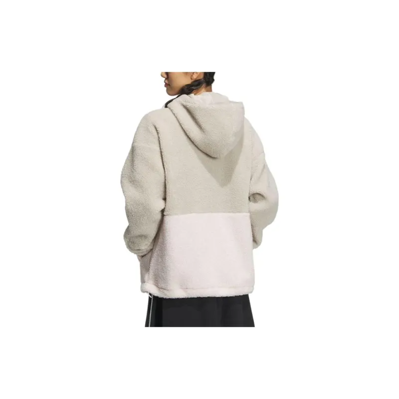 Adidas Velvet Jackets Women's Beige-2