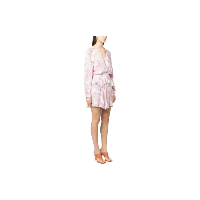 IRO NIGHT Textured finish Floral print Dress-3