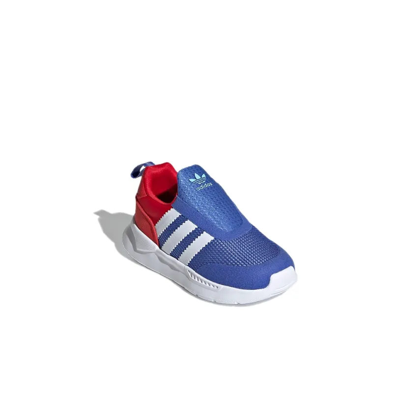Adidas Originals ZX 360 I Abrasion Resistant Low Top Toddler Shoes Blue Red Infant And Toddler-2