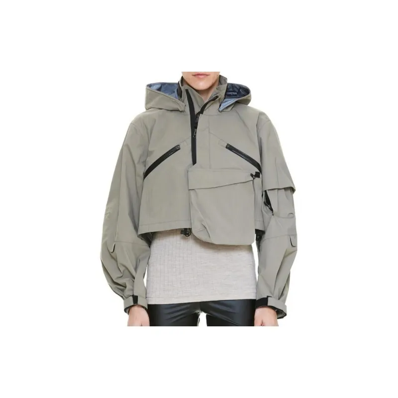 Sacai X Acronym Crop Jacket Khaki-1