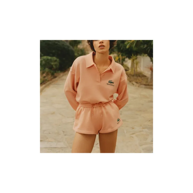 Sporty & Rich X LACOSTE Polo Shirts Women's Orange-2