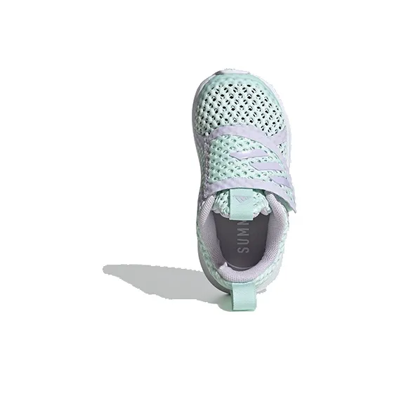 Adidas Fortarun Summer Cushioned Wear-Resistant Breathable Low-Top Toddler Shoes Green Infant And Toddler-4